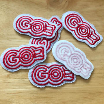 Ảnh thêu patch ủi cho Siêu thị Go