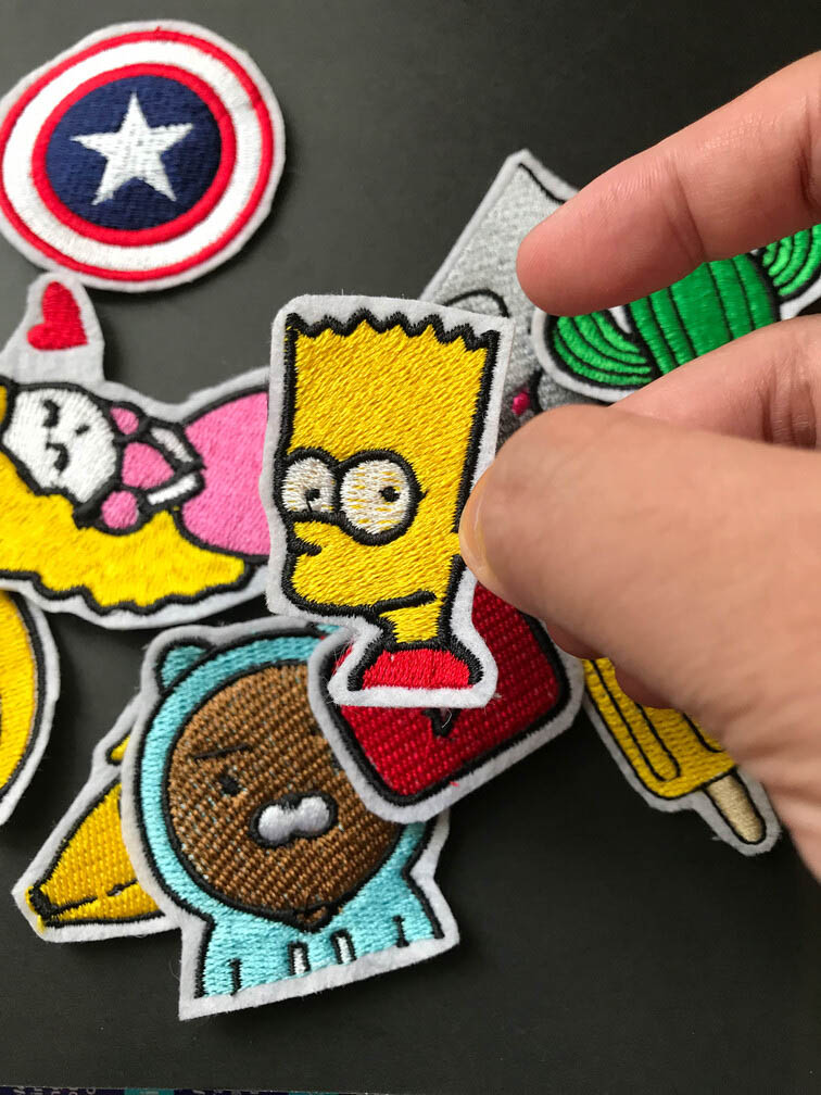 Ảnh thêu patch ủi Simpson